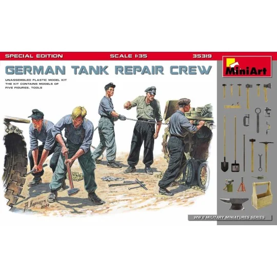German Tank Repair Crew. Special Edition, 1/35 - MiniArt 35319 German Tank Repair Crew. Special Edition, 1/35 - MiniArt 35319