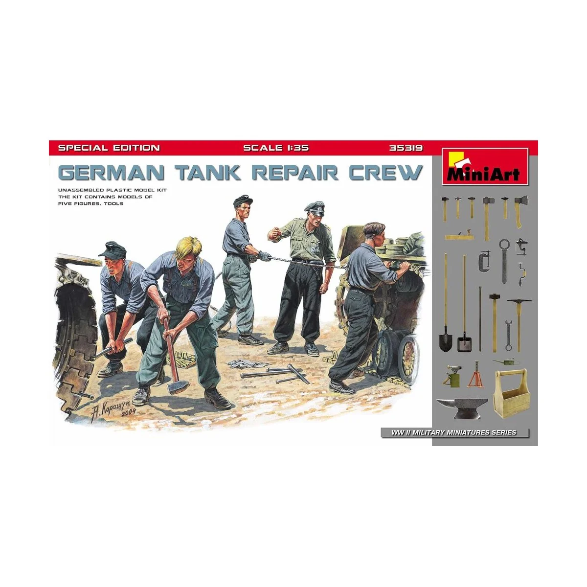 German Tank Repair Crew. Special Edition, 1/35 - MiniArt 35319 German Tank Repair Crew. Special Edition, 1/35 - MiniArt 35319
