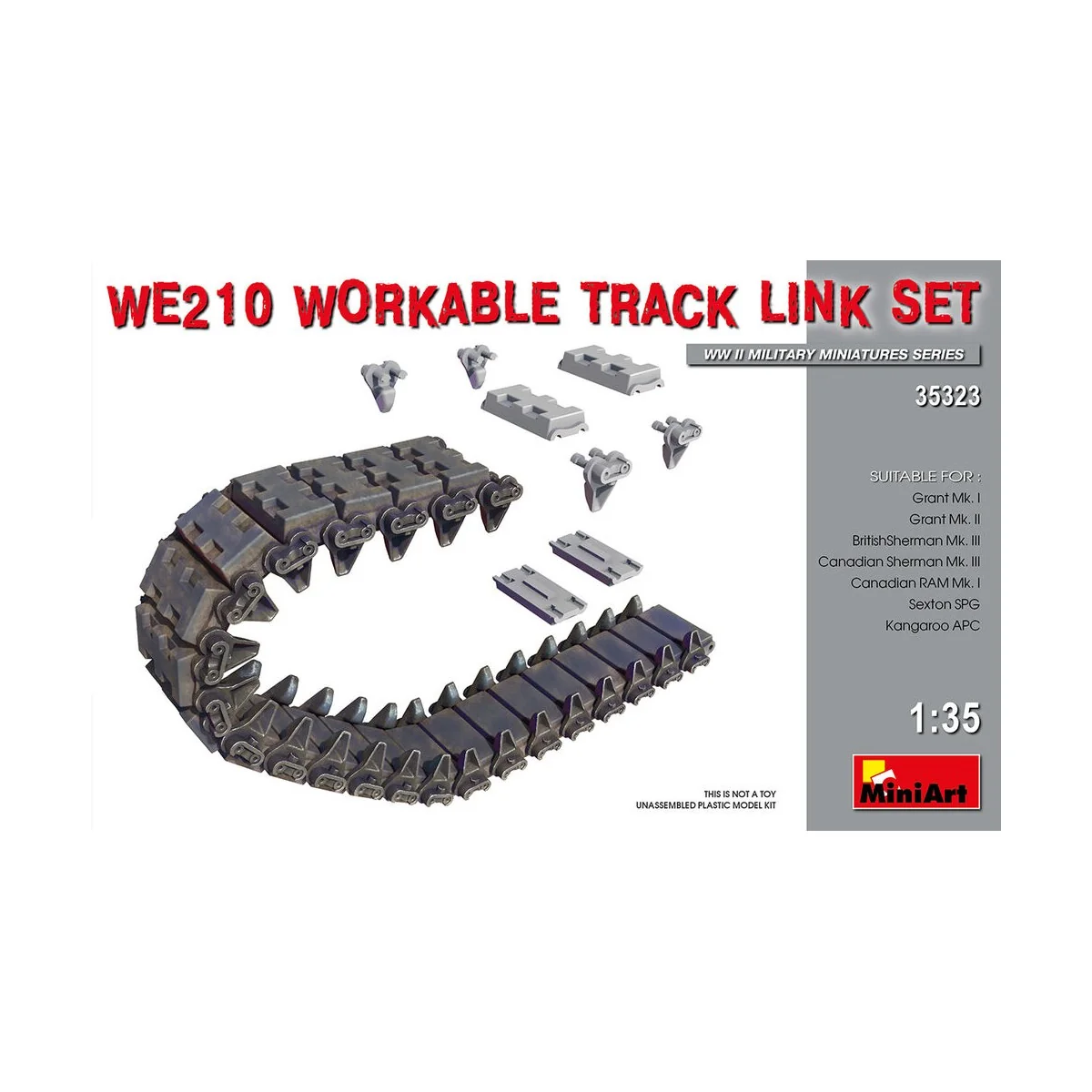WE210 Workable Track Link Set, 1/35 - MiniArt 35323 WE210 Workable Track Link Set, 1/35 - MiniArt 35323