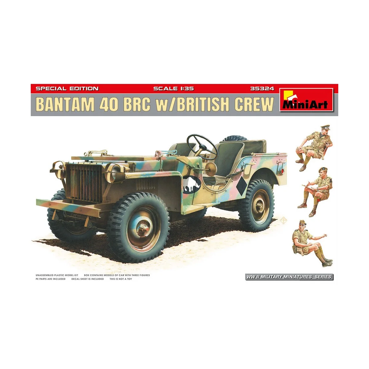 Bantam 40 BRC w/British Crew. Special Edition, 1/35 - MiniArt 35324 Bantam 40 BRC w/British Crew. Special Edition, 1/35 - MiniArt 35324