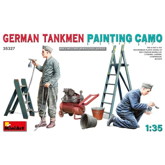 German Tankmen. Painting Camo, 1/35 - MiniArt 35327 German Tankmen. Painting Camo, 1/35 - MiniArt 35327