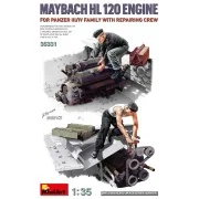 Maybach HL 120 Engine for Panzer III/IV Family w/Repair Crew, 1/35 ...