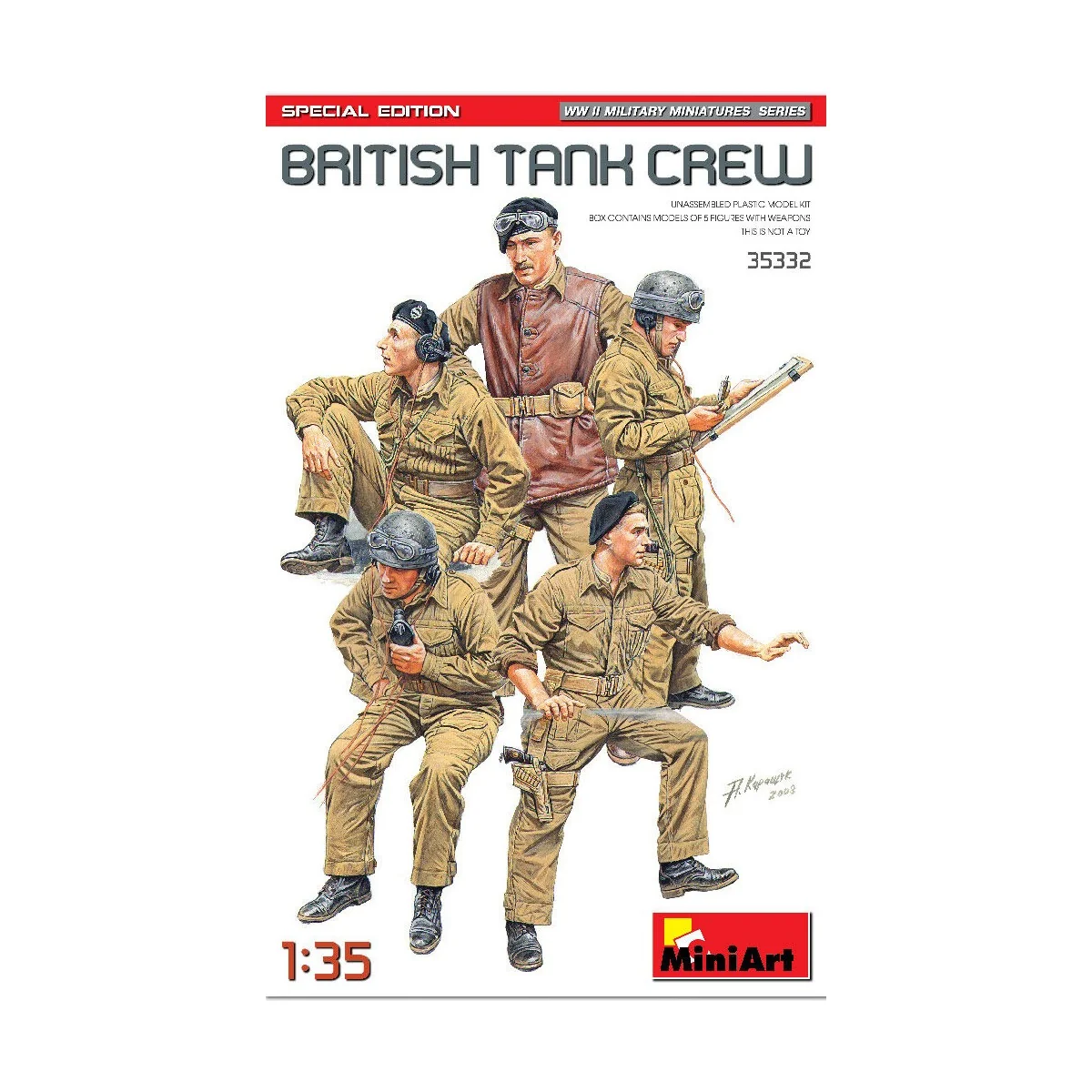 British Tank Crew. Special Edition, 1/35 - MiniArt 35332 British Tank Crew. Special Edition, 1/35 - MiniArt 35332