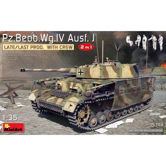 Pz.Beob.Wg.IV Ausf. J Late/Last Prod. 2 in 1 w/Crew, 1/35 - MiniArt...