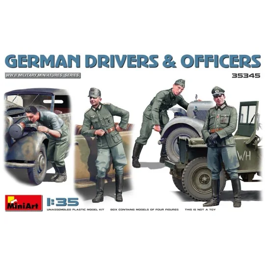German Drivers & Officers, 1/35 - MiniArt 35345