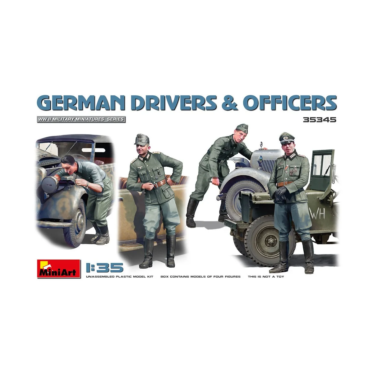 German Drivers & Officers, 1/35 - MiniArt 35345