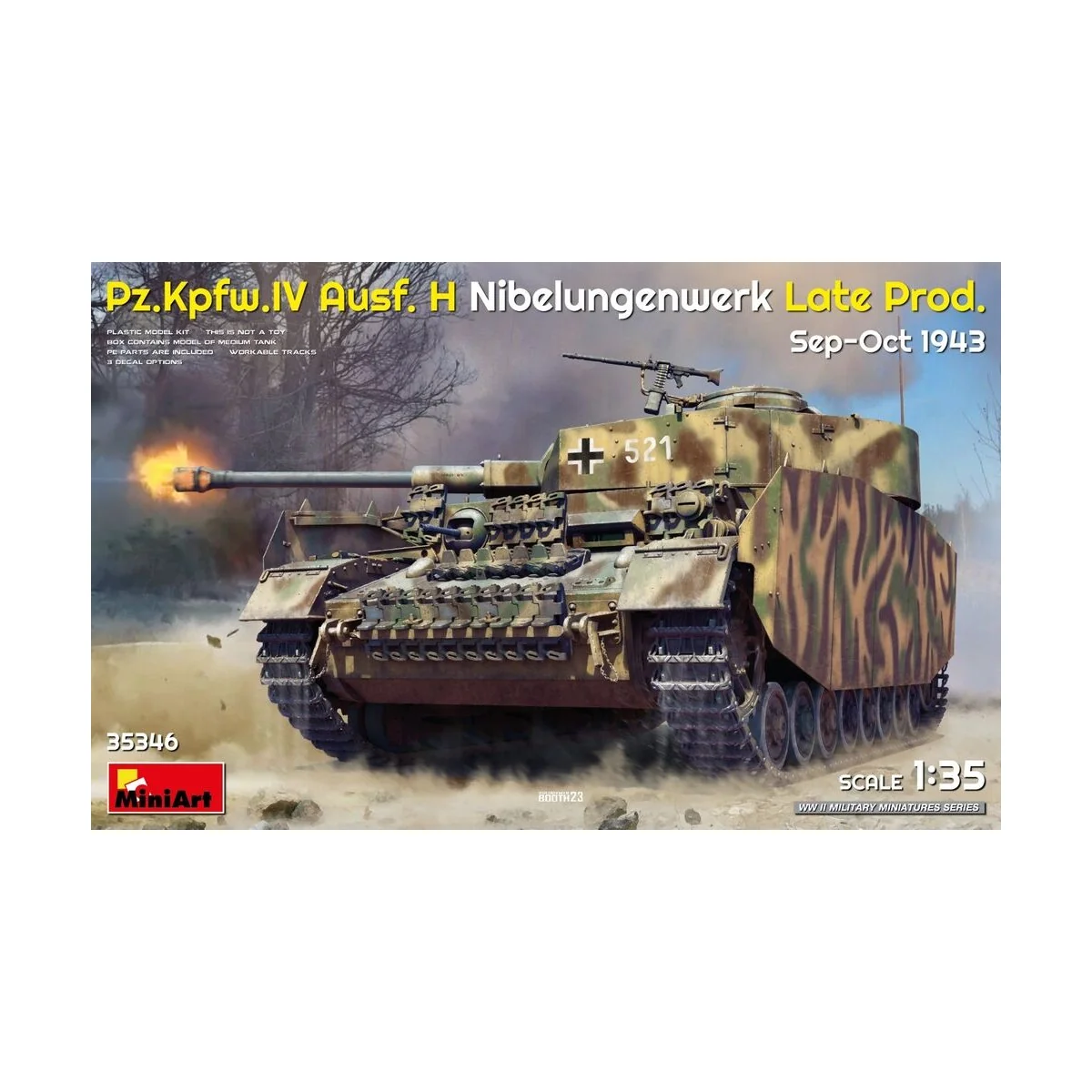 Pz.Kpfw.IV Ausf. H Nibelungenwerk Late Prod. (Sep-Oct 1943), 1/35 -... Pz.Kpfw.IV Ausf. H Nibelungenwerk Late Prod. (Sep-Oct 1943), 1/35 -...
