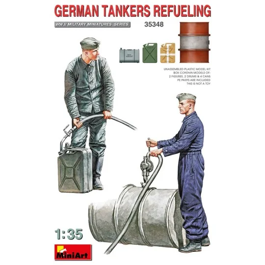 German Tankers Refueling, 1/35 - MiniArt 35348 German Tankers Refueling, 1/35 - MiniArt 35348