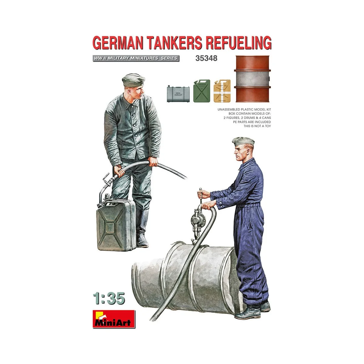 German Tankers Refueling, 1/35 - MiniArt 35348 German Tankers Refueling, 1/35 - MiniArt 35348