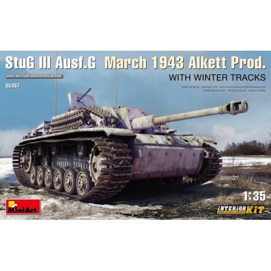 StuG III Ausf. G March 1943 Alkett Prod w/Winter Tracks. Interior K... StuG III Ausf. G March 1943 Alkett Prod w/Winter Tracks. Interior K...