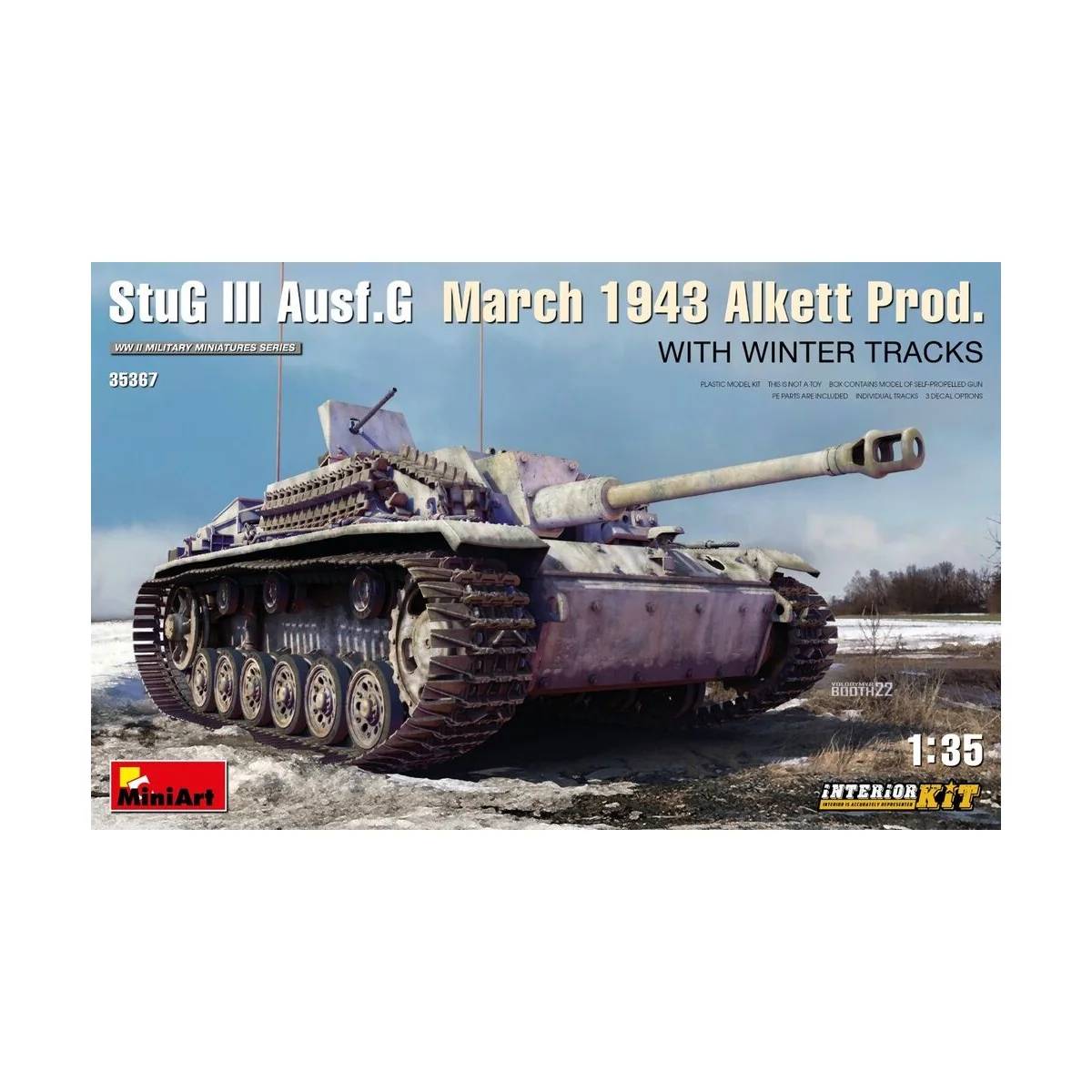 StuG III Ausf. G March 1943 Alkett Prod w/Winter Tracks. Interior K... StuG III Ausf. G March 1943 Alkett Prod w/Winter Tracks. Interior K...