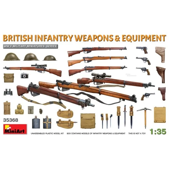 British Infantry Weapons & Equipment, 1/35 - MiniArt 35368 British Infantry Weapons & Equipment, 1/35 - MiniArt 35368
