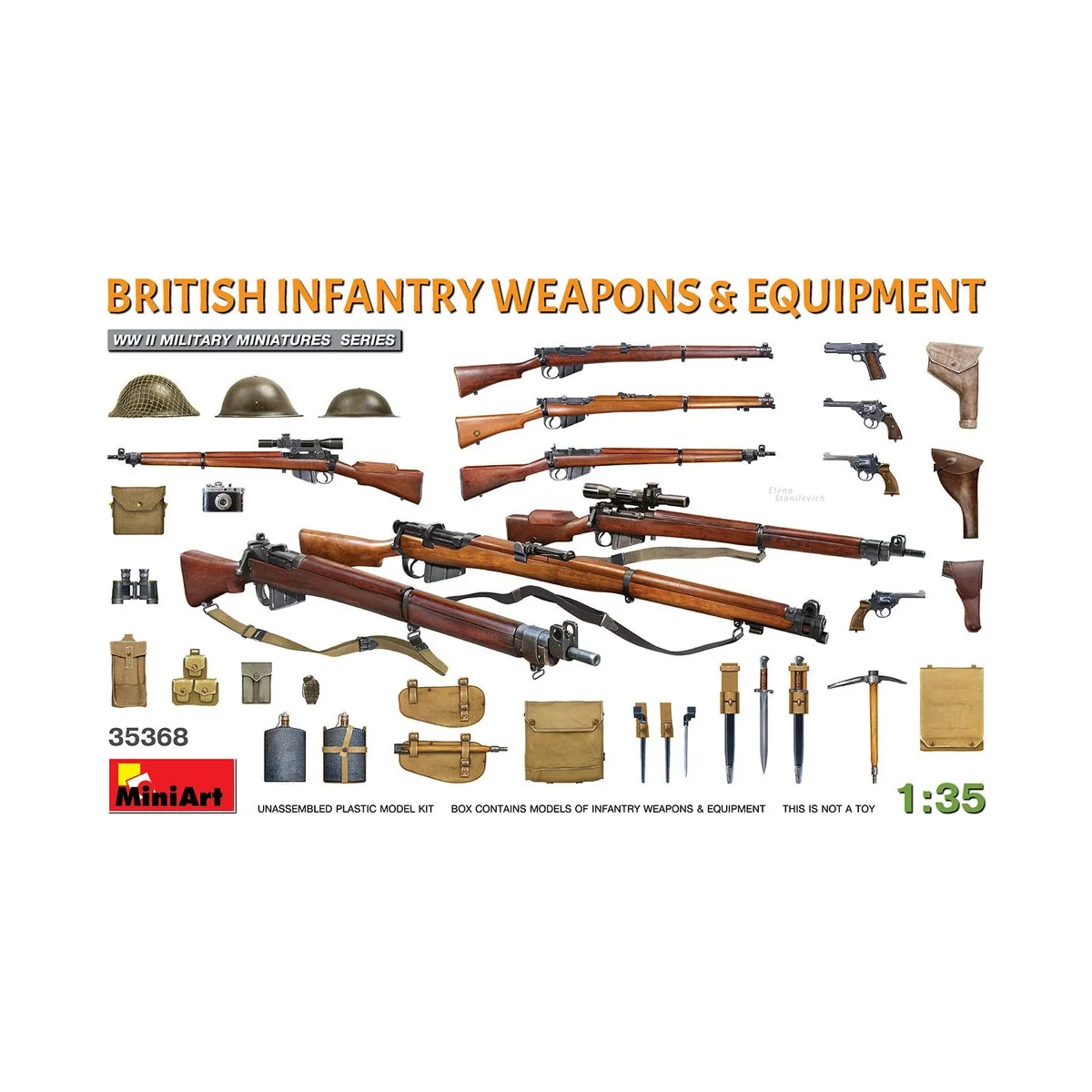 British Infantry Weapons & Equipment, 1/35 - MiniArt 35368 British Infantry Weapons & Equipment, 1/35 - MiniArt 35368
