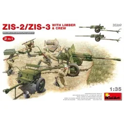 ZIS-2/ZIS-3 With LIMBER & CREW. 2 IN 1, 1/35 - MiniArt 35369