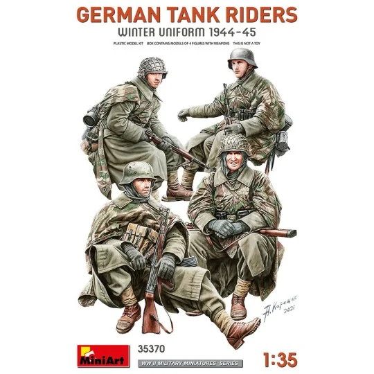 German Tank Riders (Winter Uniform 1944-45), 1/35 - MiniArt 35370