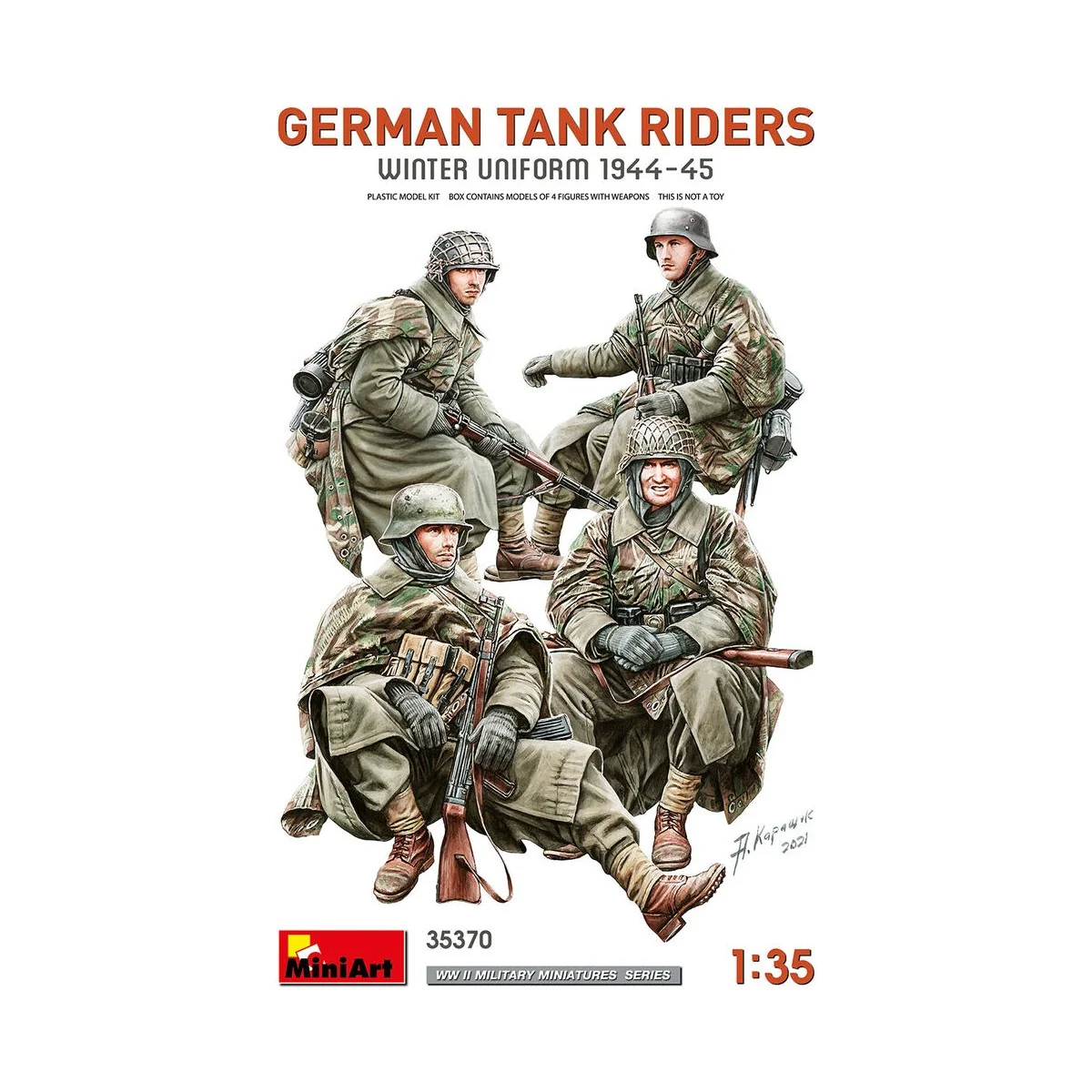 German Tank Riders (Winter Uniform 1944-45), 1/35 - MiniArt 35370