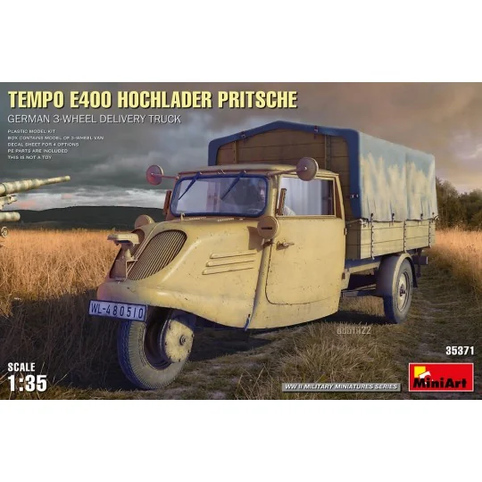 Tempo E400 Hochlader Pritsche. German 3-Wheel Delivery Truck, 1/35 ... Tempo E400 Hochlader Pritsche. German 3-Wheel Delivery Truck, 1/35 ...