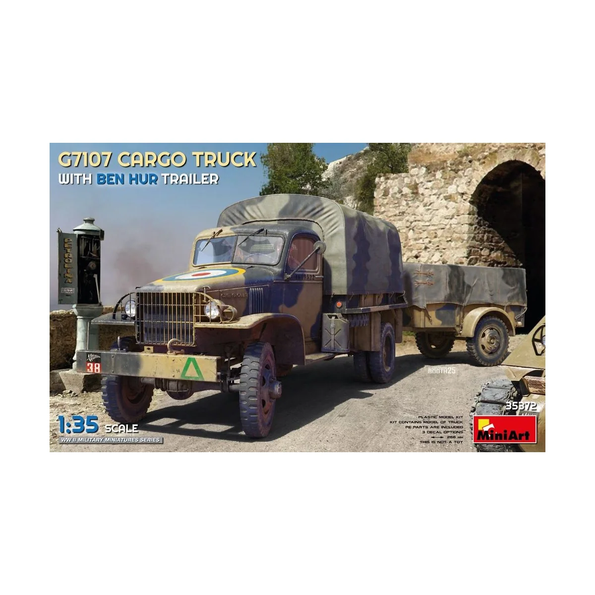 G7107 Cargo Truck with Ben Hur Trailer, 1/35 - MiniArt 35372 G7107 Cargo Truck with Ben Hur Trailer, 1/35 - MiniArt 35372