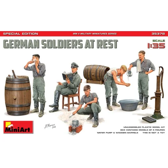 GERMAN SOLDIERS AT REST. SPECIAL EDITION, 1/35 - MiniArt 35378 GERMAN SOLDIERS AT REST. SPECIAL EDITION, 1/35 - MiniArt 35378