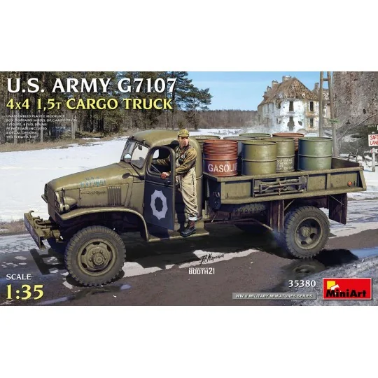 U.S. ARMY G7107 4X4 1, 5t CARGO TRUCK, 1/35 - MiniArt 35380