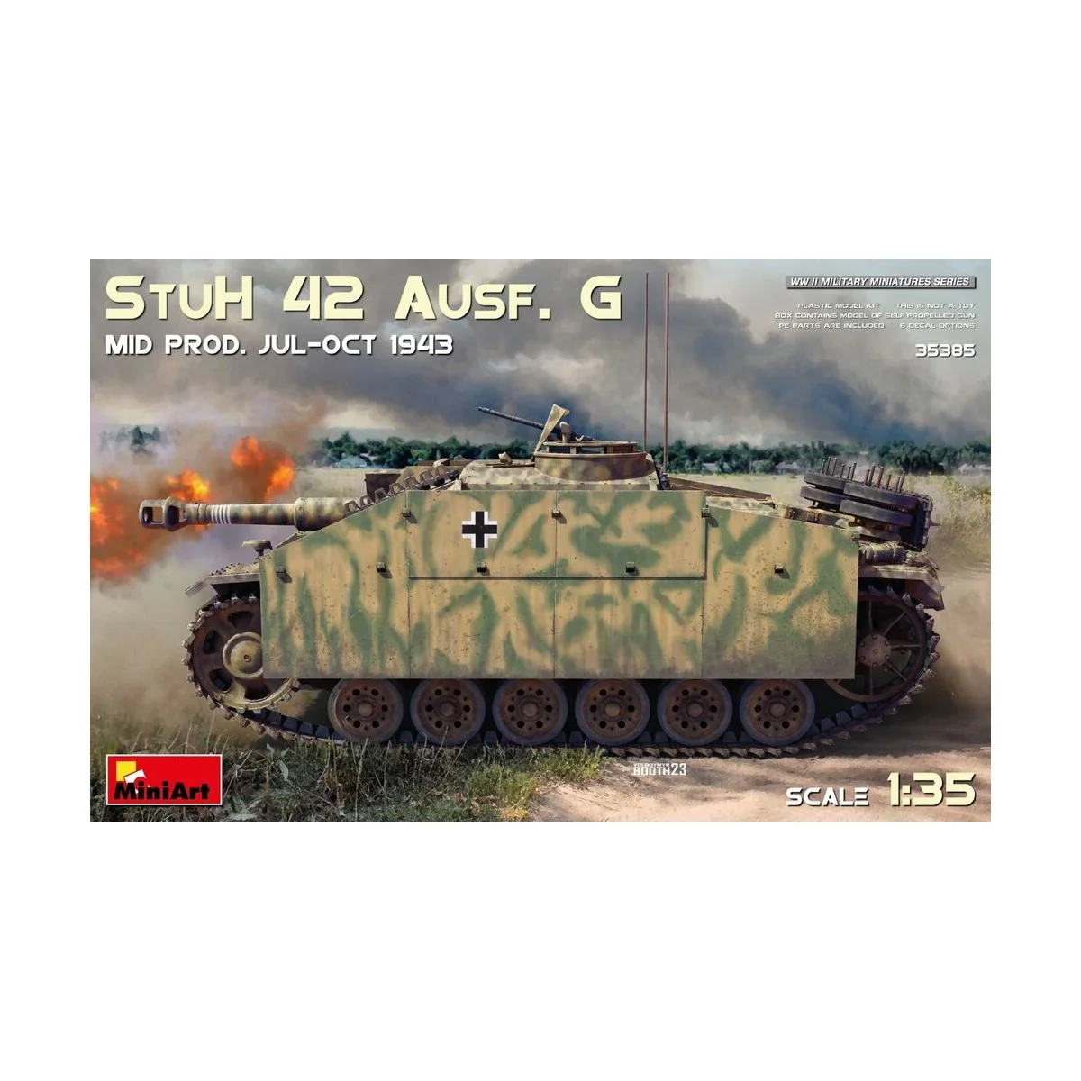 StuH 42 Ausf. G Mid Prod (Jul-Oct 1943), 1/35 - MiniArt 35385 StuH 42 Ausf. G Mid Prod (Jul-Oct 1943), 1/35 - MiniArt 35385