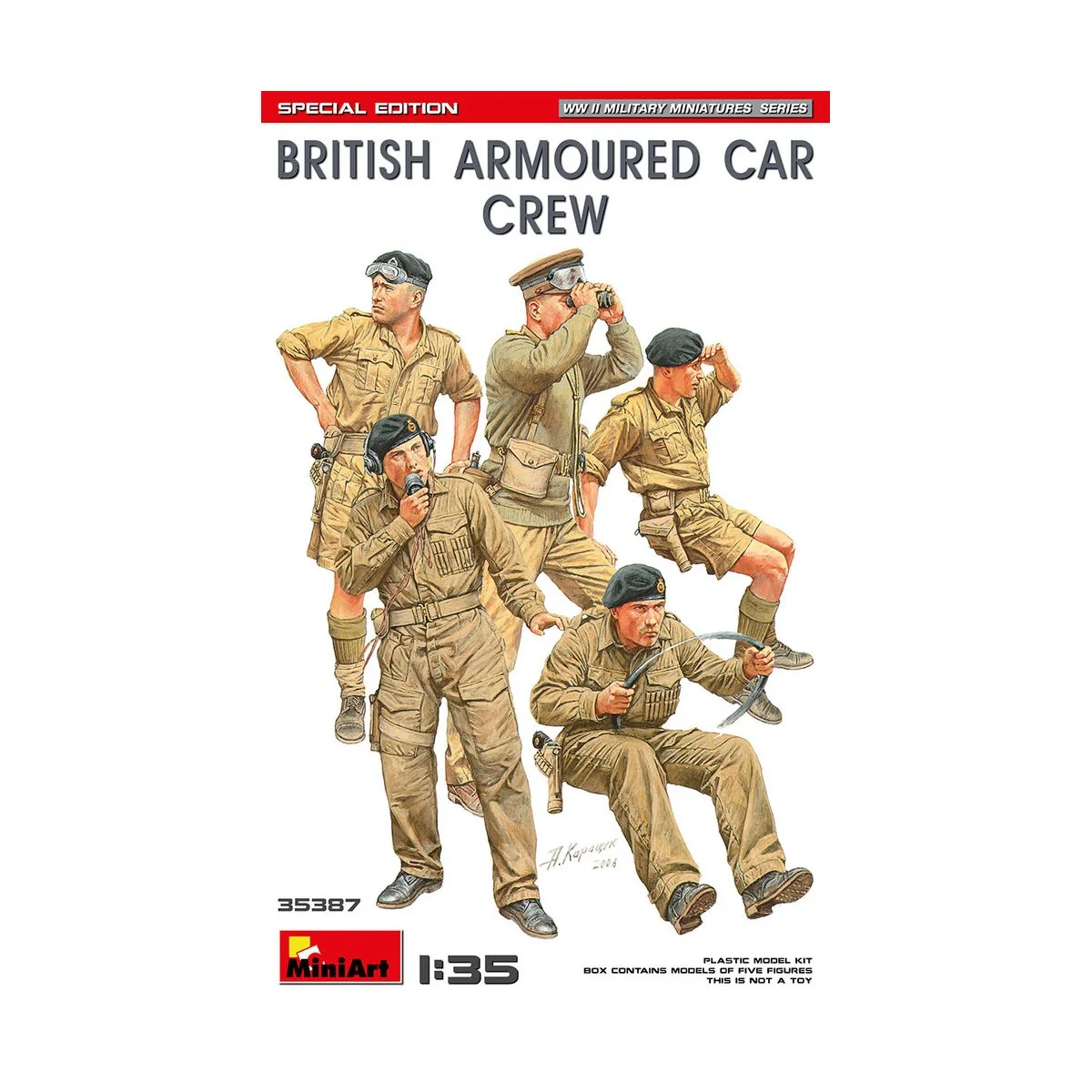 British Armoured Car Crew.Special Edition, 1/35 - MiniArt 35387 British Armoured Car Crew.Special Edition, 1/35 - MiniArt 35387