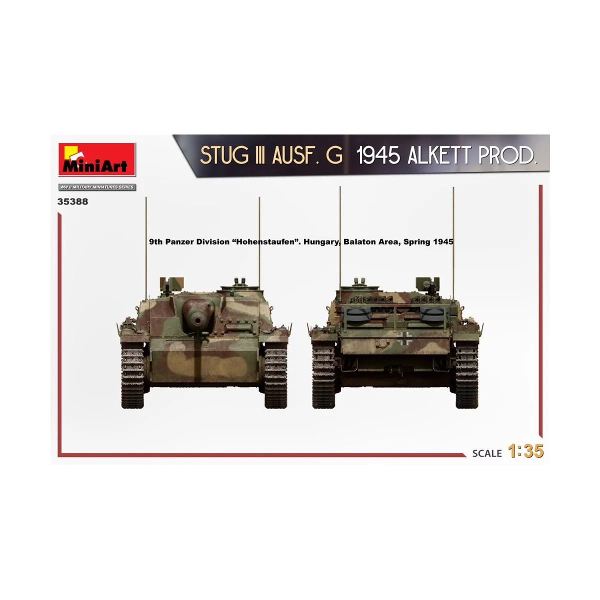 StuG III Ausf. G 1945 Alkett Prod., 1/35 - MiniArt 35388 StuG III Ausf. G 1945 Alkett Prod., 1/35 - MiniArt 35388