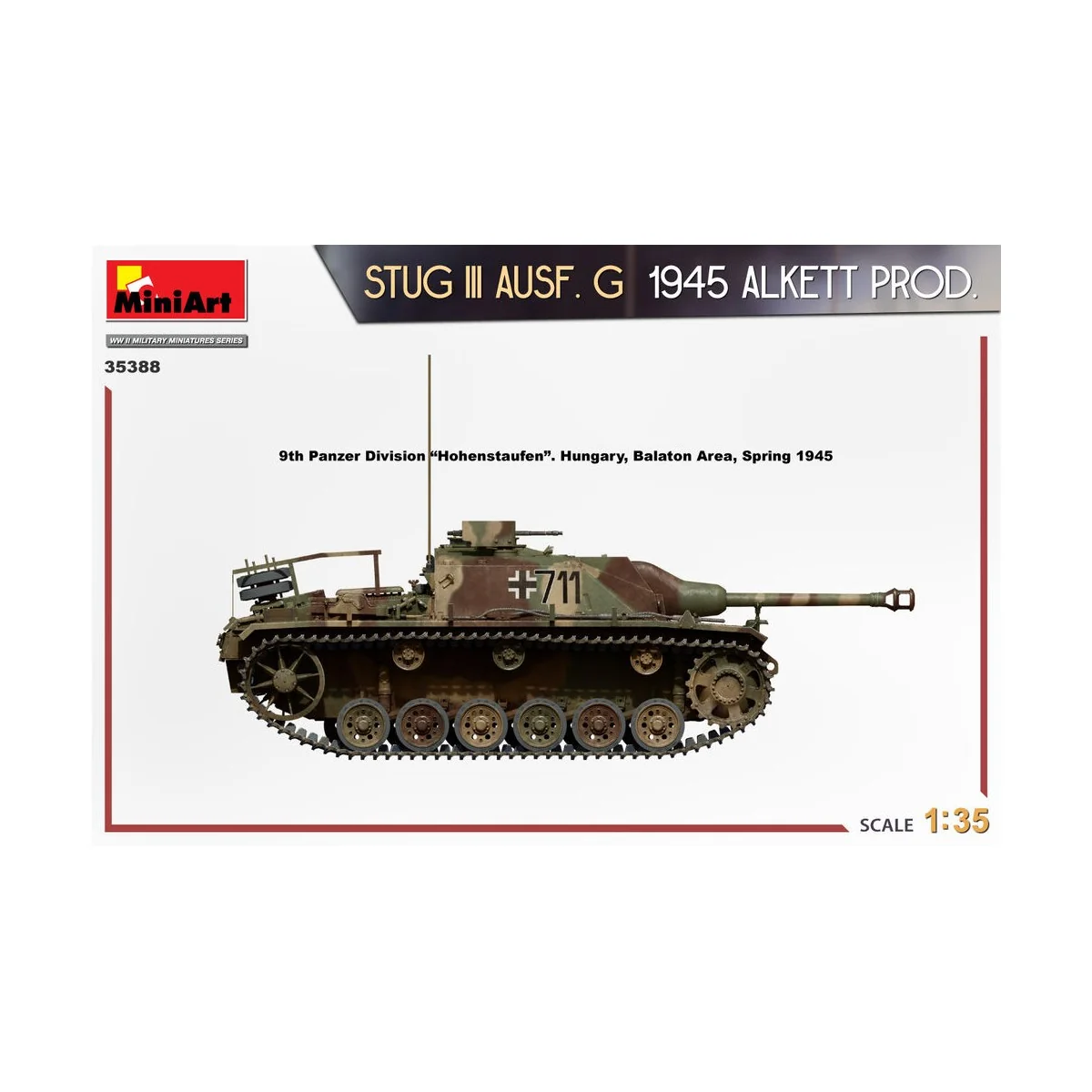 StuG III Ausf. G 1945 Alkett Prod., 1/35 - MiniArt 35388 StuG III Ausf. G 1945 Alkett Prod., 1/35 - MiniArt 35388