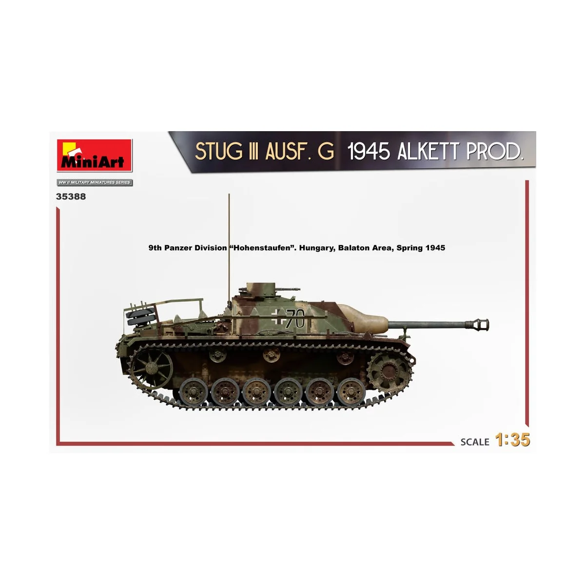 StuG III Ausf. G 1945 Alkett Prod., 1/35 - MiniArt 35388 StuG III Ausf. G 1945 Alkett Prod., 1/35 - MiniArt 35388