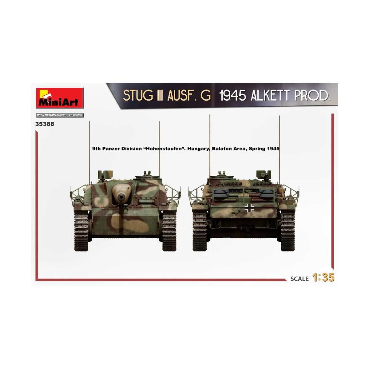 StuG III Ausf. G 1945 Alkett Prod., 1/35 - MiniArt 35388 StuG III Ausf. G 1945 Alkett Prod., 1/35 - MiniArt 35388