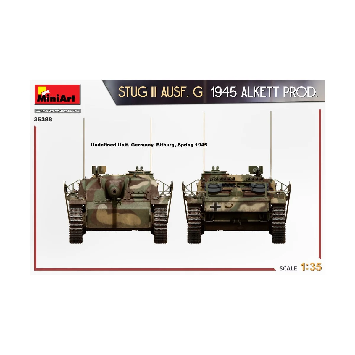 StuG III Ausf. G 1945 Alkett Prod., 1/35 - MiniArt 35388 StuG III Ausf. G 1945 Alkett Prod., 1/35 - MiniArt 35388