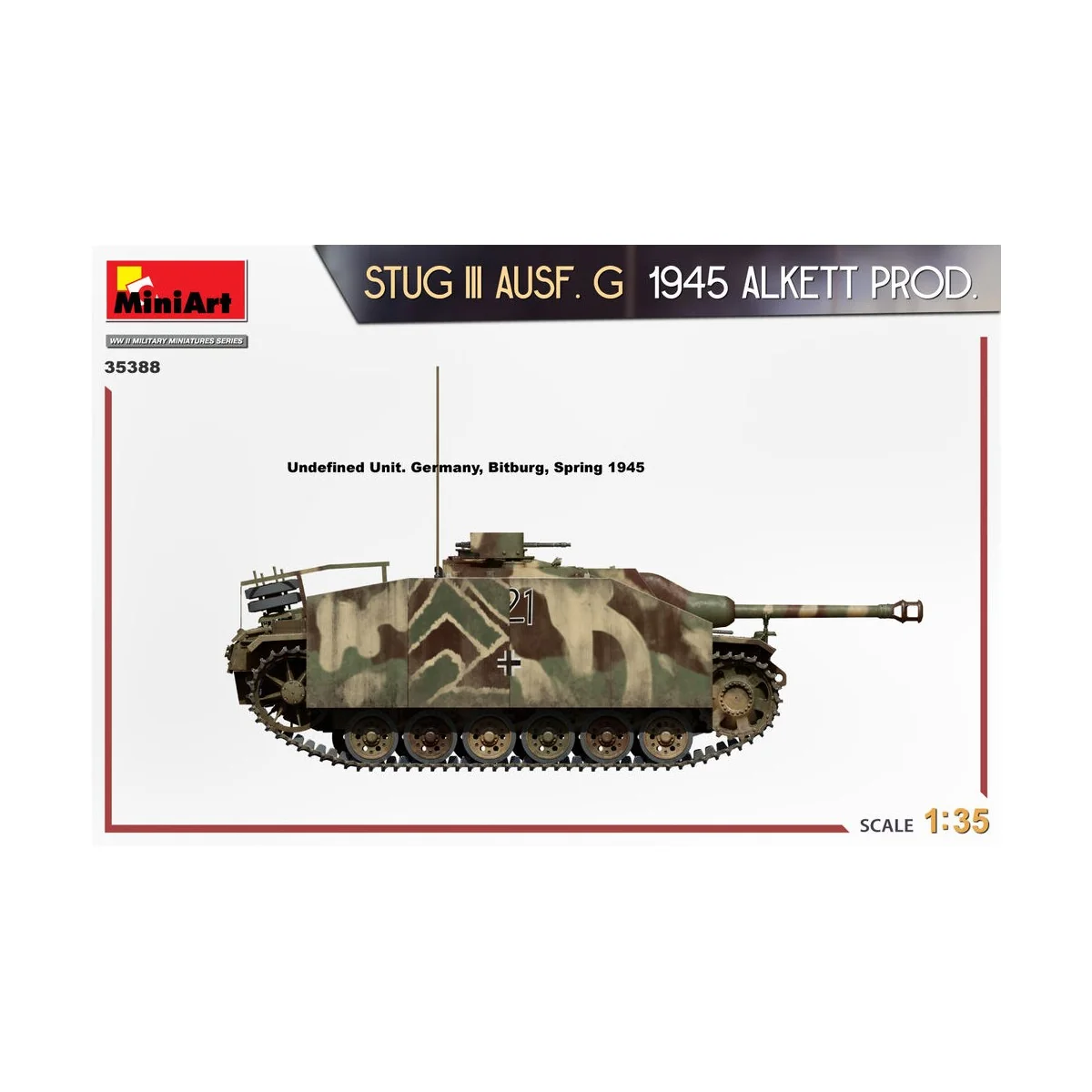 StuG III Ausf. G 1945 Alkett Prod., 1/35 - MiniArt 35388 StuG III Ausf. G 1945 Alkett Prod., 1/35 - MiniArt 35388