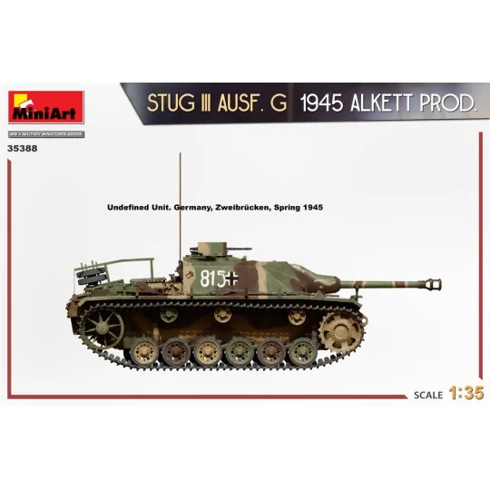StuG III Ausf. G 1945 Alkett Prod., 1/35 - MiniArt 35388 StuG III Ausf. G 1945 Alkett Prod., 1/35 - MiniArt 35388