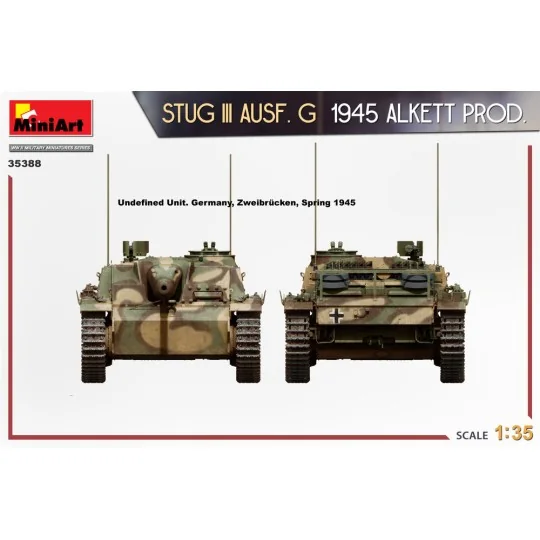 StuG III Ausf. G 1945 Alkett Prod., 1/35 - MiniArt 35388 StuG III Ausf. G 1945 Alkett Prod., 1/35 - MiniArt 35388