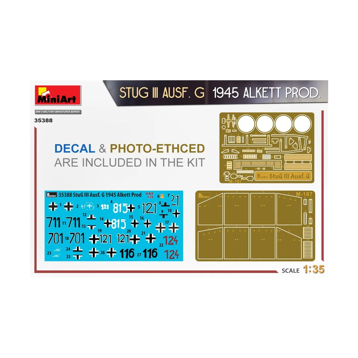 StuG III Ausf. G 1945 Alkett Prod., 1/35 - MiniArt 35388 StuG III Ausf. G 1945 Alkett Prod., 1/35 - MiniArt 35388