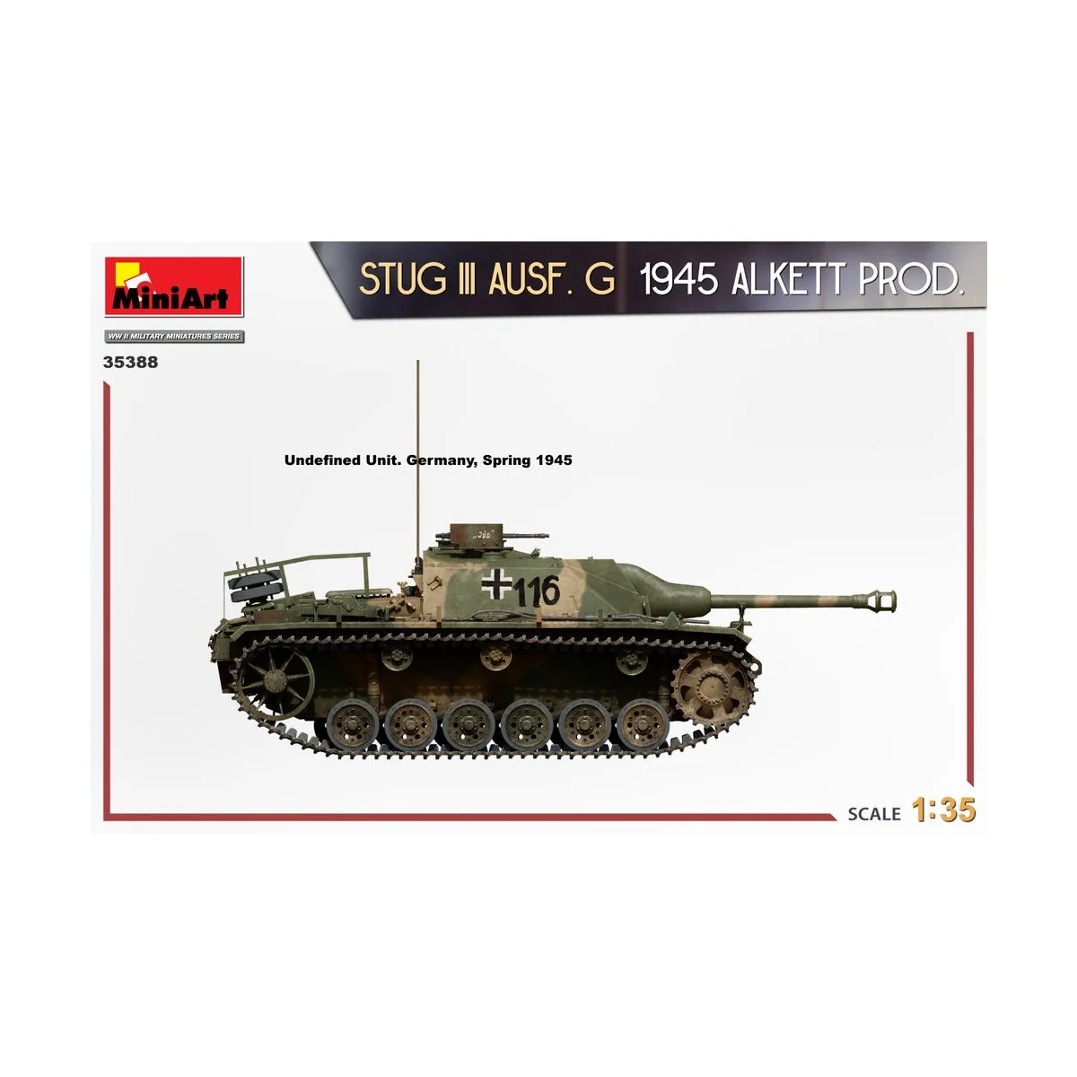 StuG III Ausf. G 1945 Alkett Prod., 1/35 - MiniArt 35388 StuG III Ausf. G 1945 Alkett Prod., 1/35 - MiniArt 35388