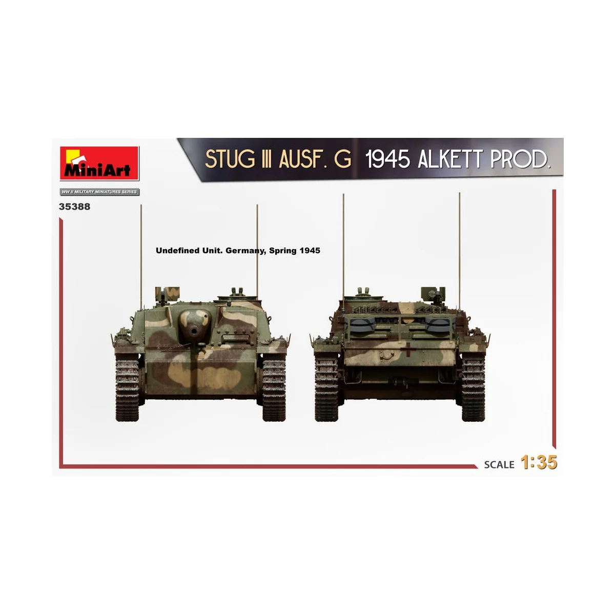 StuG III Ausf. G 1945 Alkett Prod., 1/35 - MiniArt 35388 StuG III Ausf. G 1945 Alkett Prod., 1/35 - MiniArt 35388