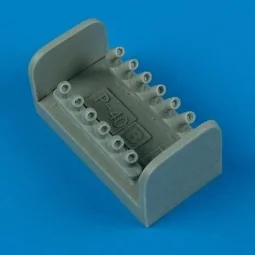 P-40B/C Warhawk exhaust für Trumpeter Bausatz, 1/72 - Quickboost QB...