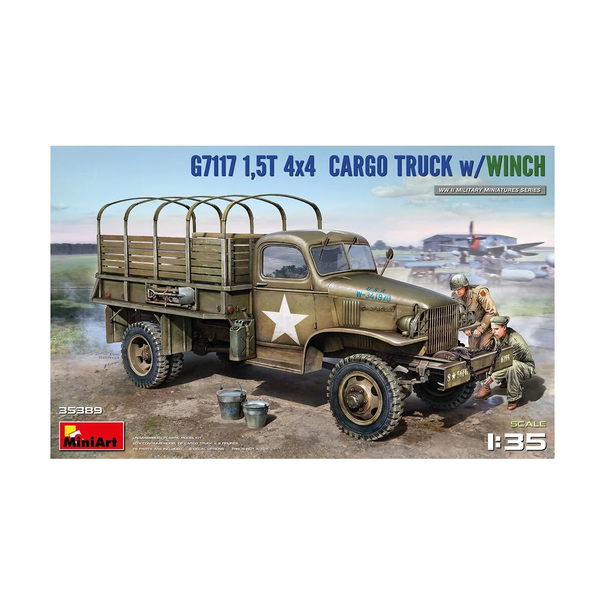 1, 5t 4x4 G7117 Cargo Truck w/Winch, 1/35 - MiniArt 35389