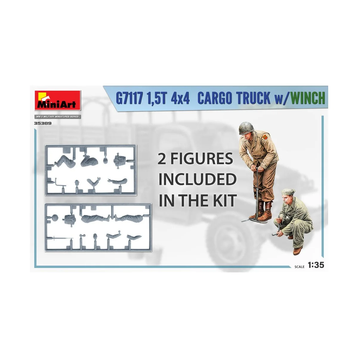 1, 5t 4x4 G7117 Cargo Truck w/Winch, 1/35 - MiniArt 35389
