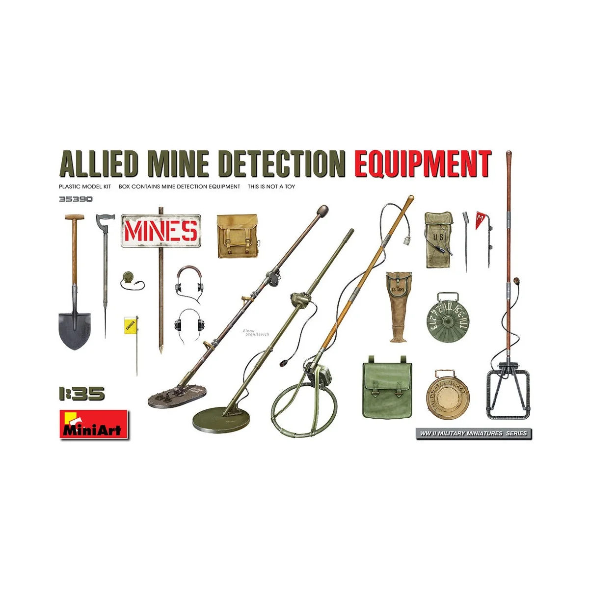 Allied Mine Detection Equipment, 1/35 - MiniArt 35390