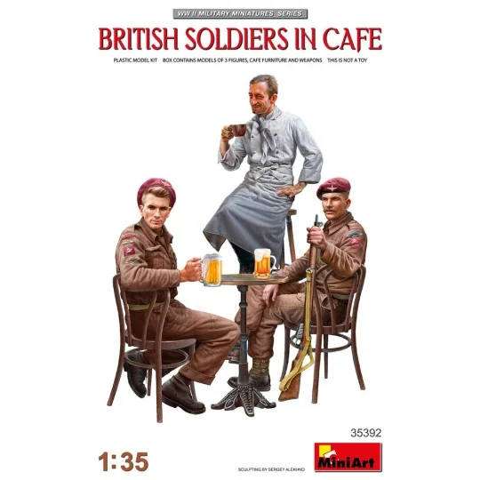 British Soldiers in Cafe, 1/35 - MiniArt 35392