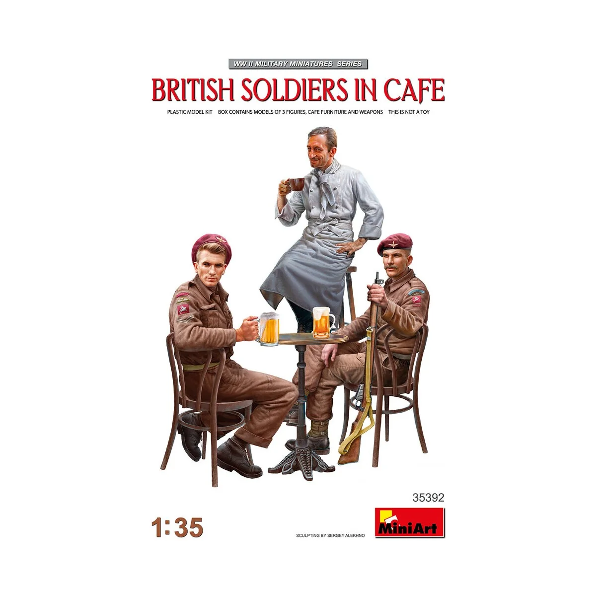 British Soldiers in Cafe, 1/35 - MiniArt 35392