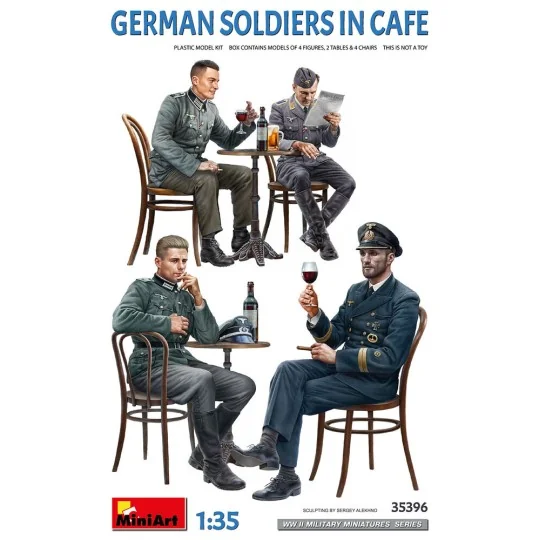 German Soldiers in Cafe, 1/35 - MiniArt 35396