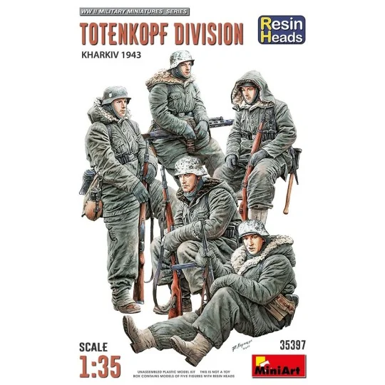 Totenkopf Division. Kharkov 1943. Resin Heads, 1/35 - MiniArt 35397
