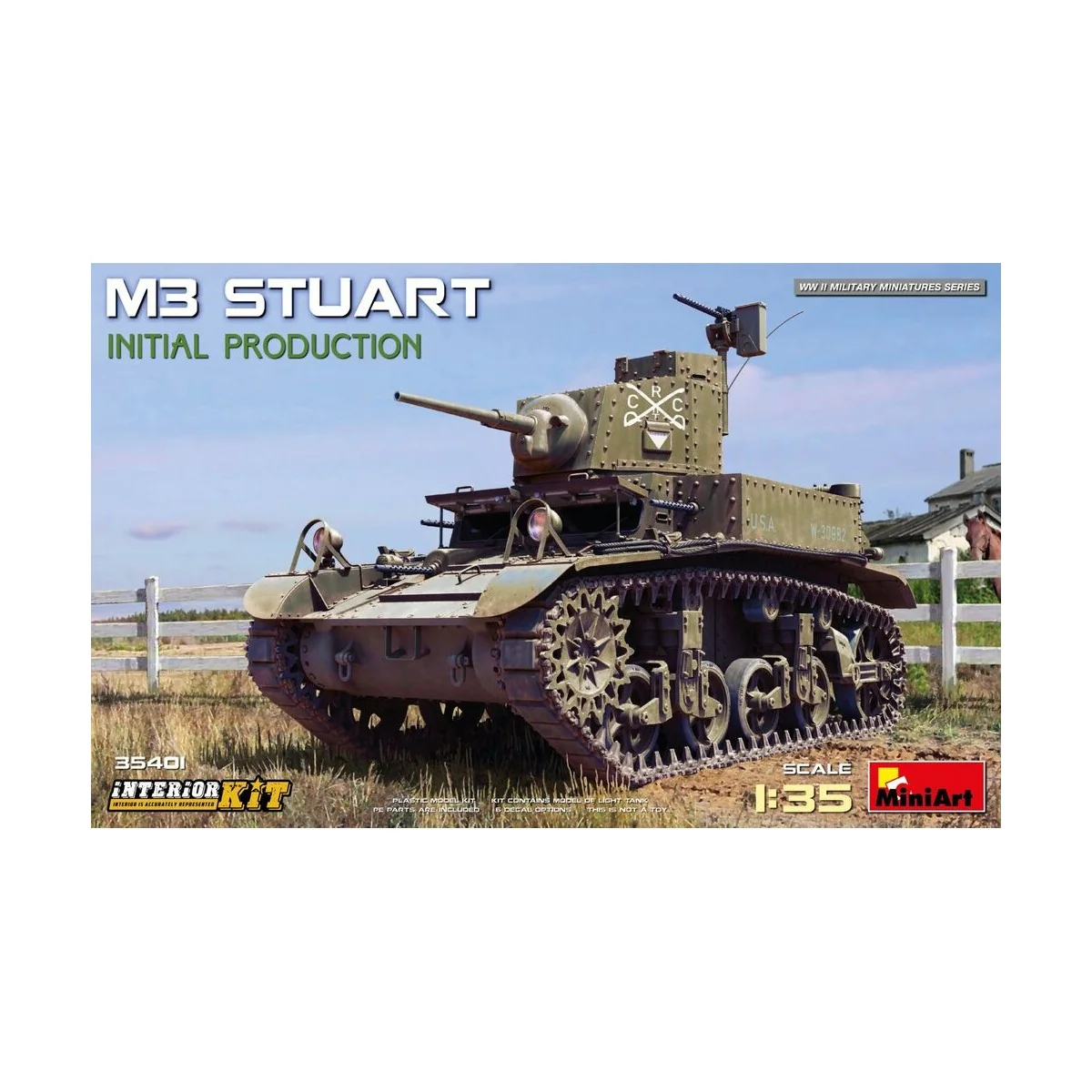 M3 Stuart Initial Prod. Interior Kit, 1/35 - MiniArt 35401
