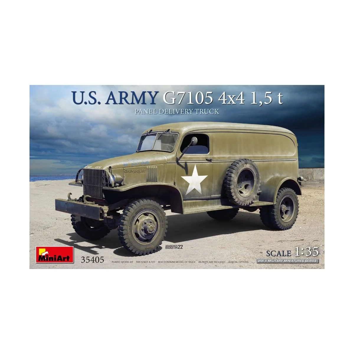 U.S. Army G7105 4x4 1, 5 t Panel Van, 1/35 - MiniArt 35405 U.S. Army G7105 4x4 1, 5 t Panel Van, 1/35 - MiniArt 35405