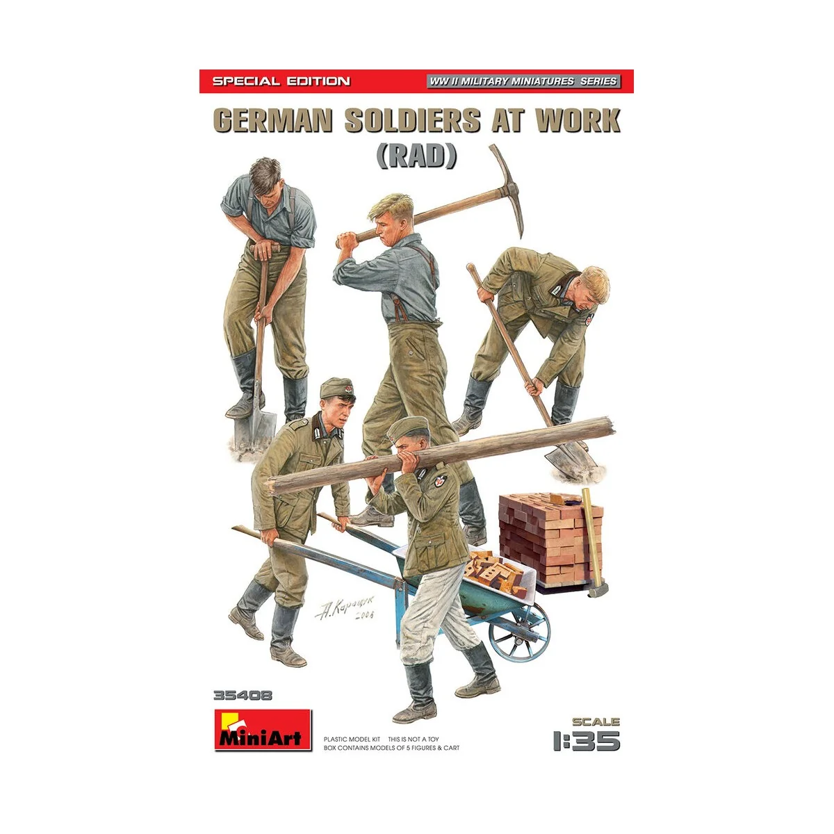 German Soldiers at Work (RAD) Special Edition, 1/35 - MiniArt 35408 German Soldiers at Work (RAD) Special Edition, 1/35 - MiniArt 35408
