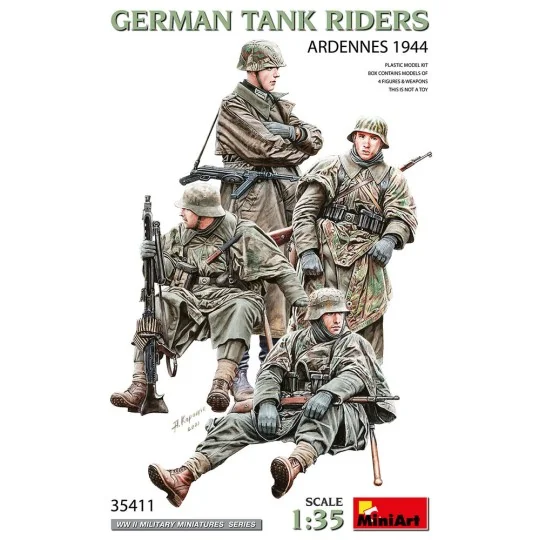 German Tank Riders (Ardennes 1944), 1/35 - MiniArt 35411 German Tank Riders (Ardennes 1944), 1/35 - MiniArt 35411