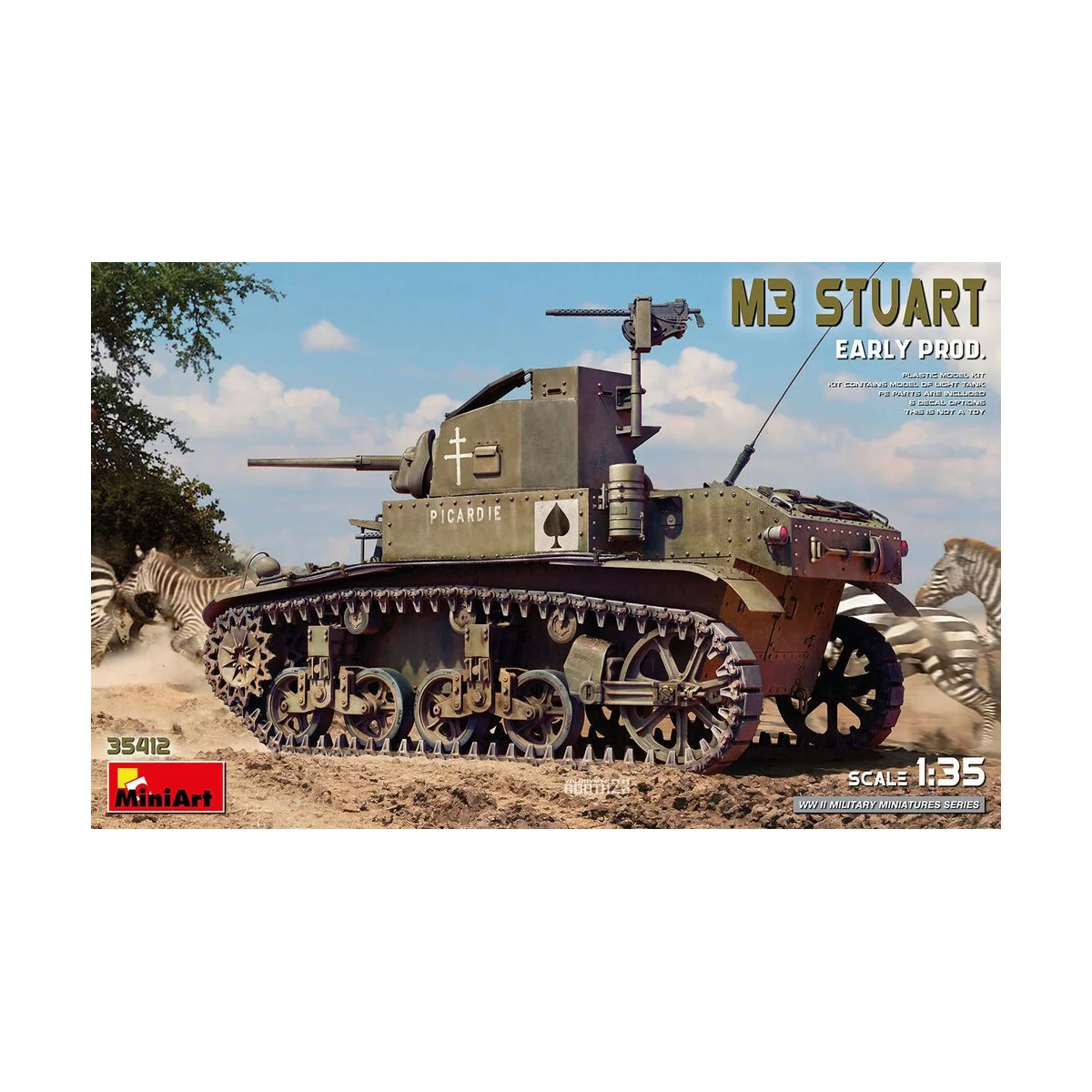 M3 Stuart. Early Prod., 1/35 - MiniArt 35412